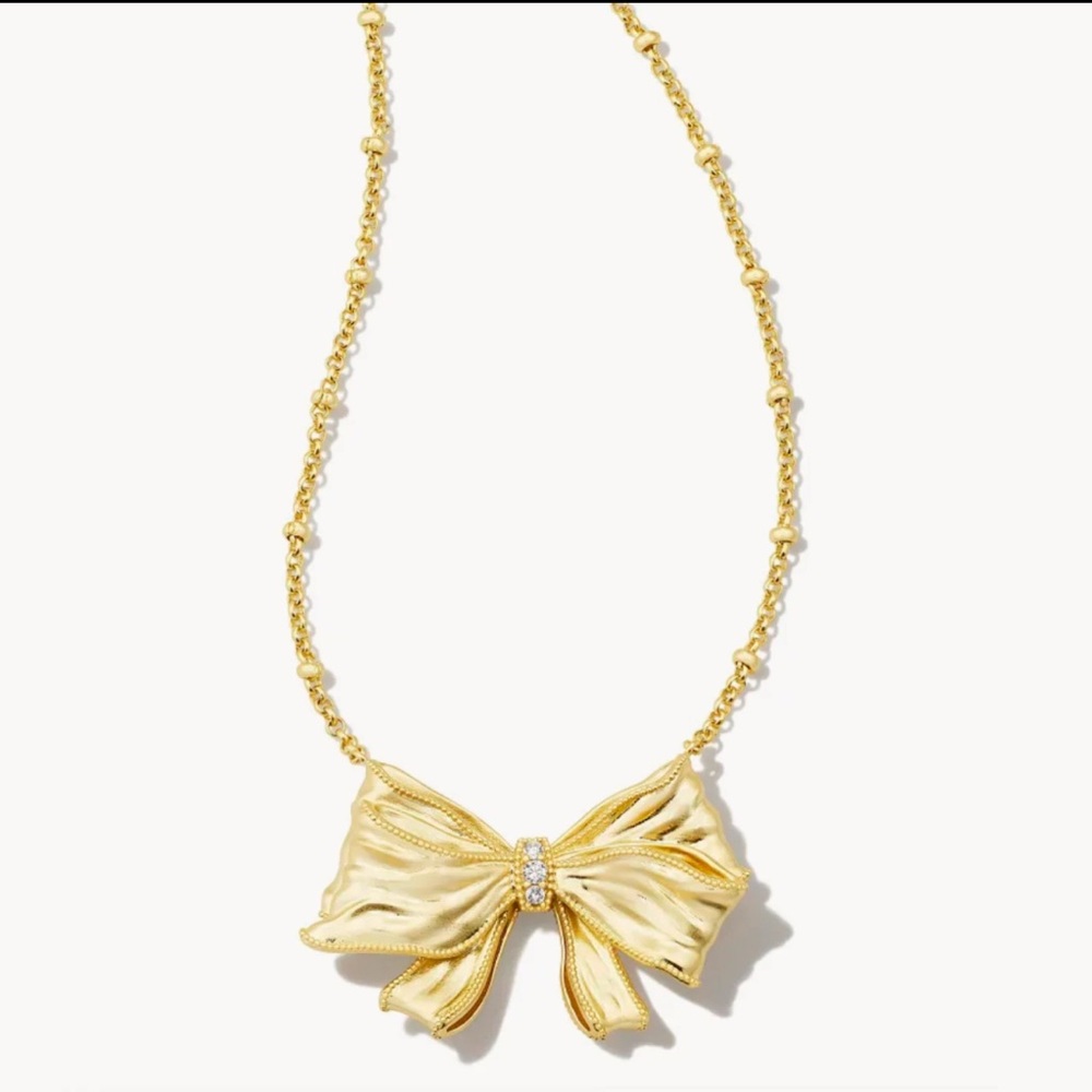 Kendra Scott x Love Shack Fancy Bow Necklace